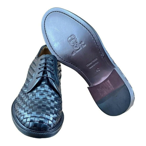 MR. COBBLER Luxury  Square Black  Shoes Oxfords men size 8.5-9 - Picture 4 of 6